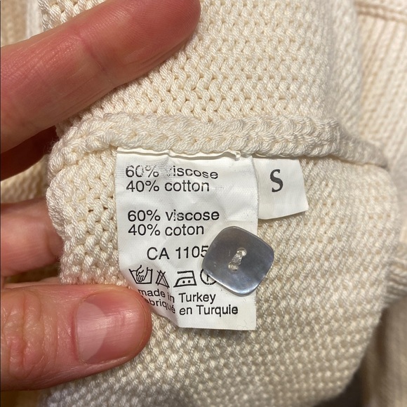 Crea Concept Bell Sleeve Knit Cardigan • Viscose Cotton Blend • Size S - Picture 5 of 13